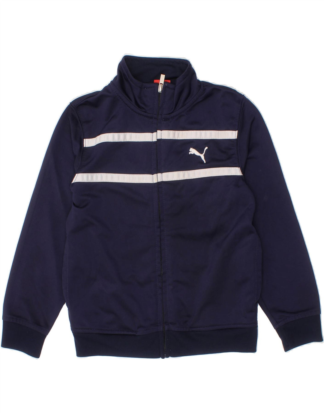PUMA Boys Tracksuit Top Jacket 4-5 Years Navy Blue Polyester Vintage Puma and Second-Hand Puma from Messina Hembry 
