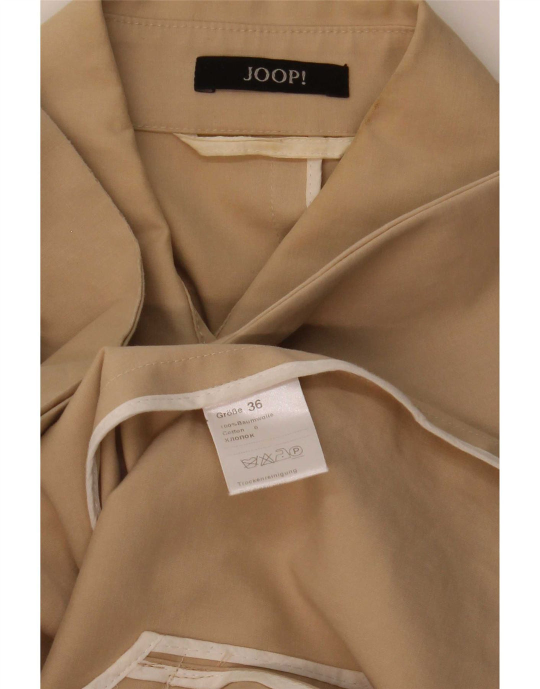 Joop Manteau Femme EU 36 Petit Coton Beige