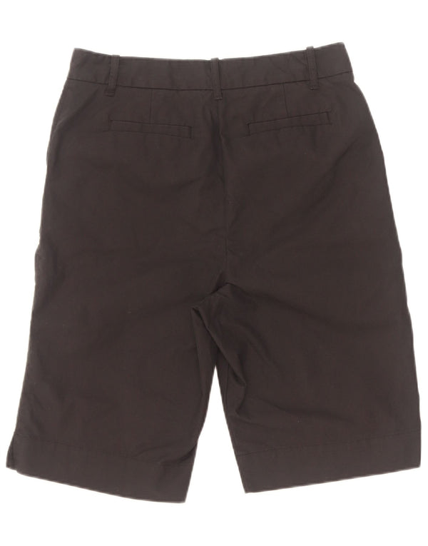 Marks & Spencer Damen Chinoshorts UK 10 Small W28 Schwarze Baumwolle