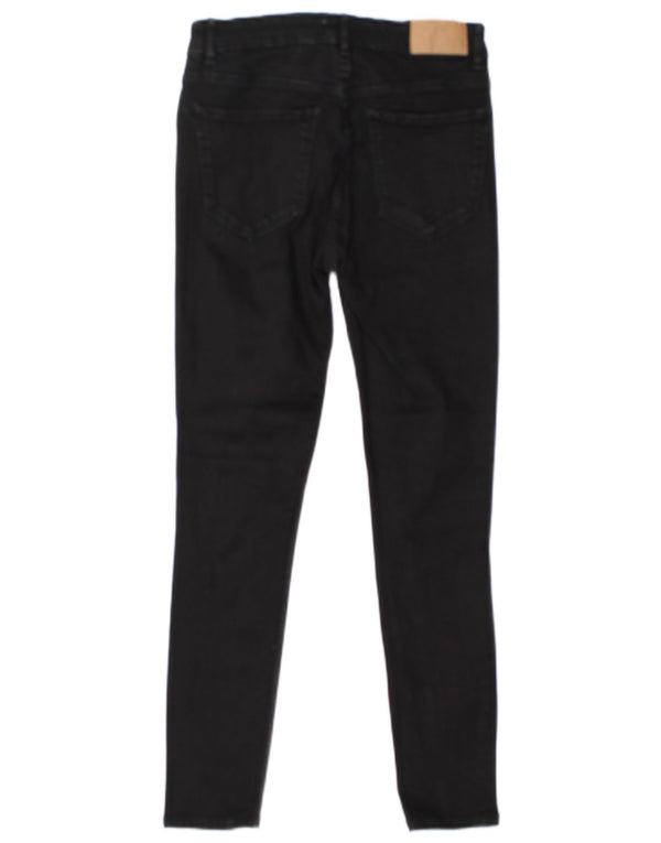 Zara Damen Skinny Jeans EU 38 Small W28 L26 Schwarze Baumwolle