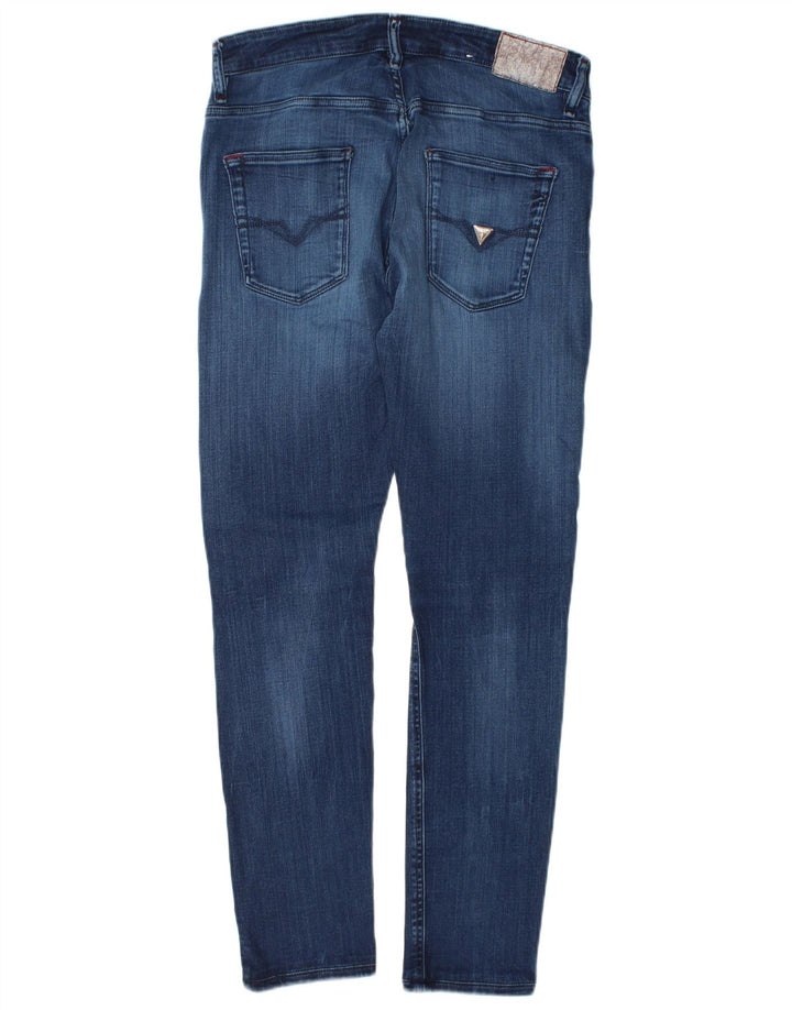 Guess Mens Slim Jeans  W32 L30 Blue Lyocell