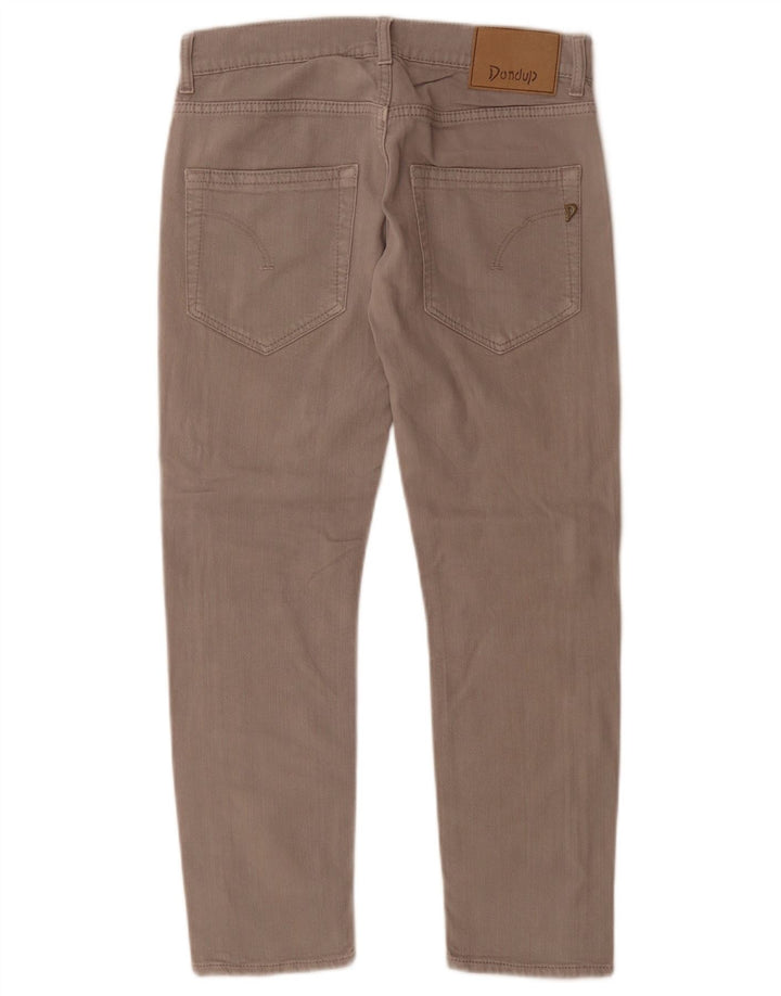 Dondup Dame Crop Slim Jeans W27 L26 Grå Bomuld