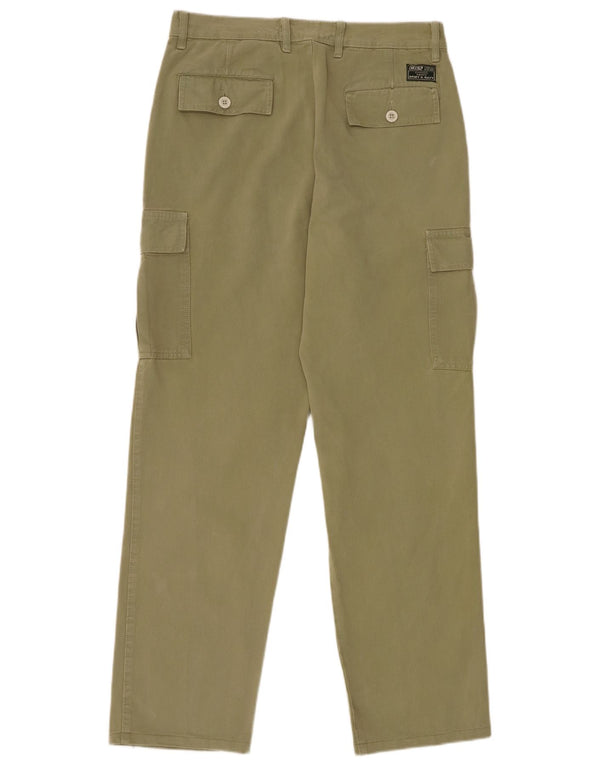 Pantalón Cargo Recto Carrera Hombre W30 L31 Verde