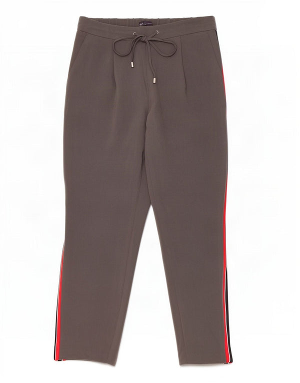 Marks & Spencer Womens Chino Trousers UK 10 Small W30 L26 Grey Colourblock