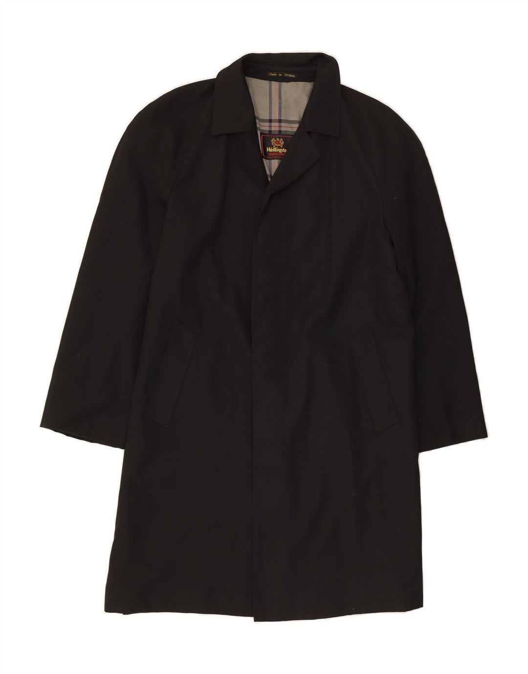 WELLINGTON Herren Trenchcoat UK 44 2XL Schwarz Polyester