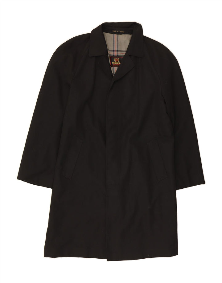 WELLINGTON Herren Trenchcoat UK 44 2XL Schwarz Polyester