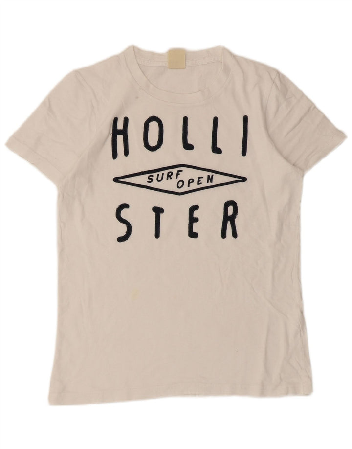 Hollister Mens Graphic T-Shirt Top Small White