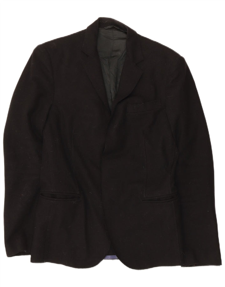 Costume National Mens Blazer Jacket IT 44 XS Black Wool