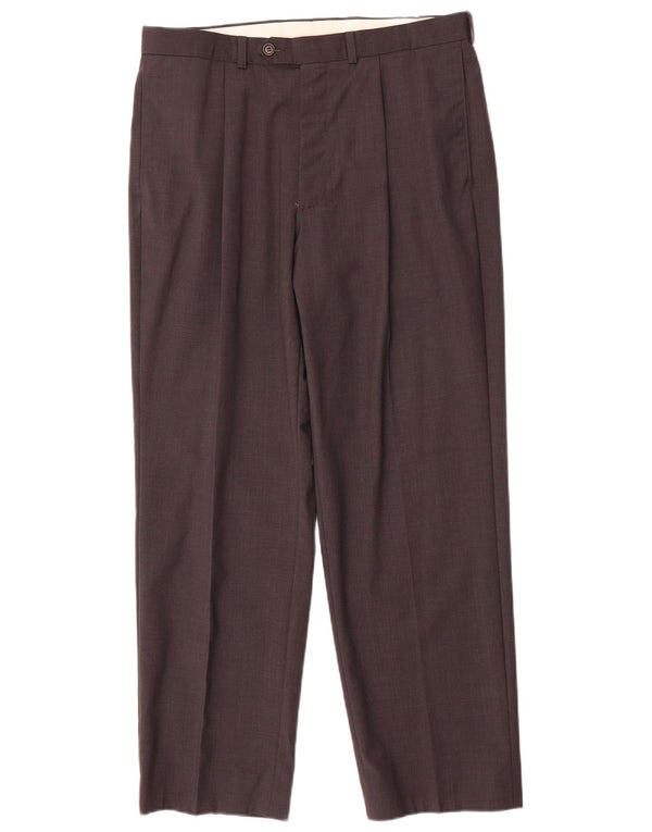 Calça masculina Marks & Spencer com pegged suit W34 L29 lã cinza