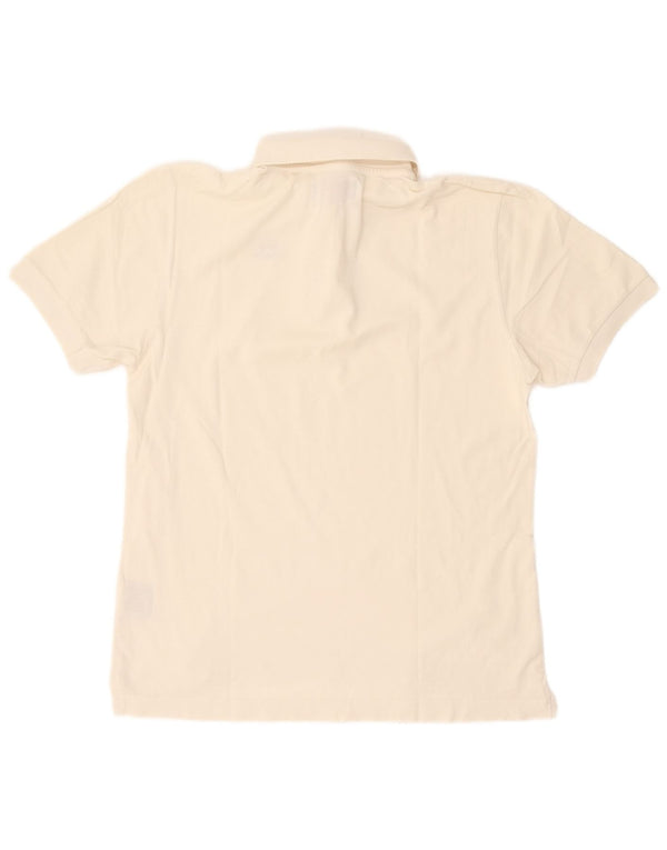 Kappa Mens Polo Shirt Medium Off White Cotton
