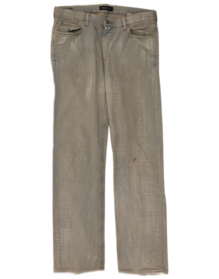 CERRUTI Mens Straight Jeans W36 L34  Blue