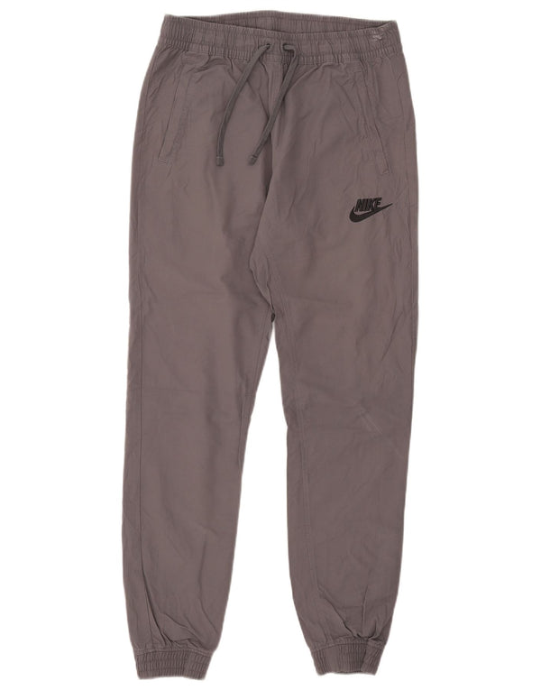Nike Mens Joggers alkalmi nadrág kicsi W29 L28 szürke pamut