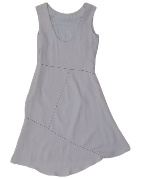 Reiss Damen ärmelloses A-Linien-Kleid UK 10 Small Blue