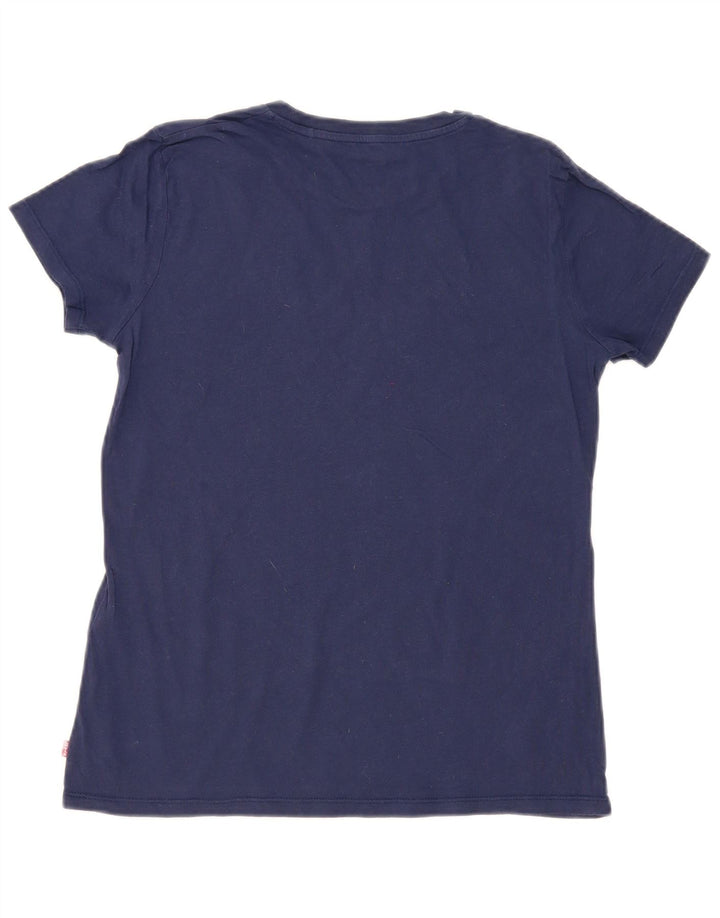 LEVI'S Mens Graphic T-Shirt Top Small Navy Blue