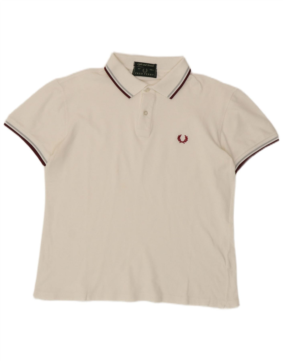 Polo da uomo Fred Perry bianca media