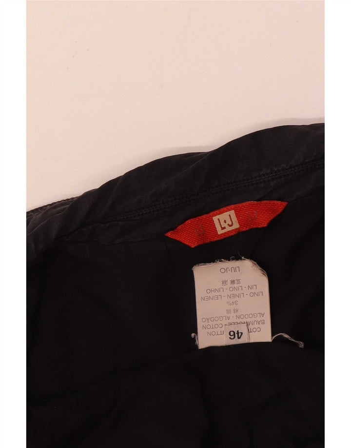 Liu Jo Dame 1 Knap Blazer Jakke IT 46 Stor Marineblå Bomuld