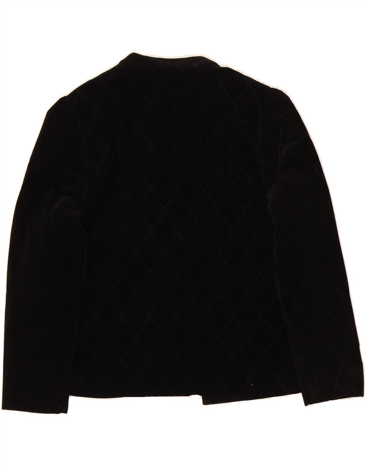 OASIS Womens Open Blazer Jacket UK 10 Small  Black Polyester Vintage Oasis and Second-Hand Oasis from Messina Hembry 