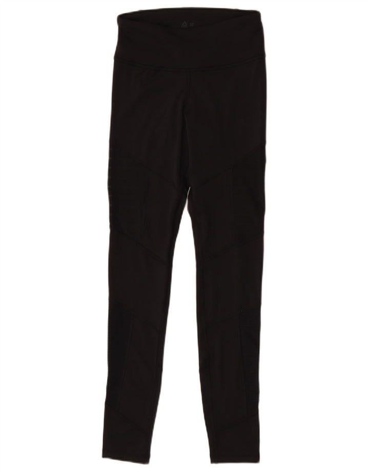 Reebok Womens Speedwick Leggings UK 6 XS Black Polyester