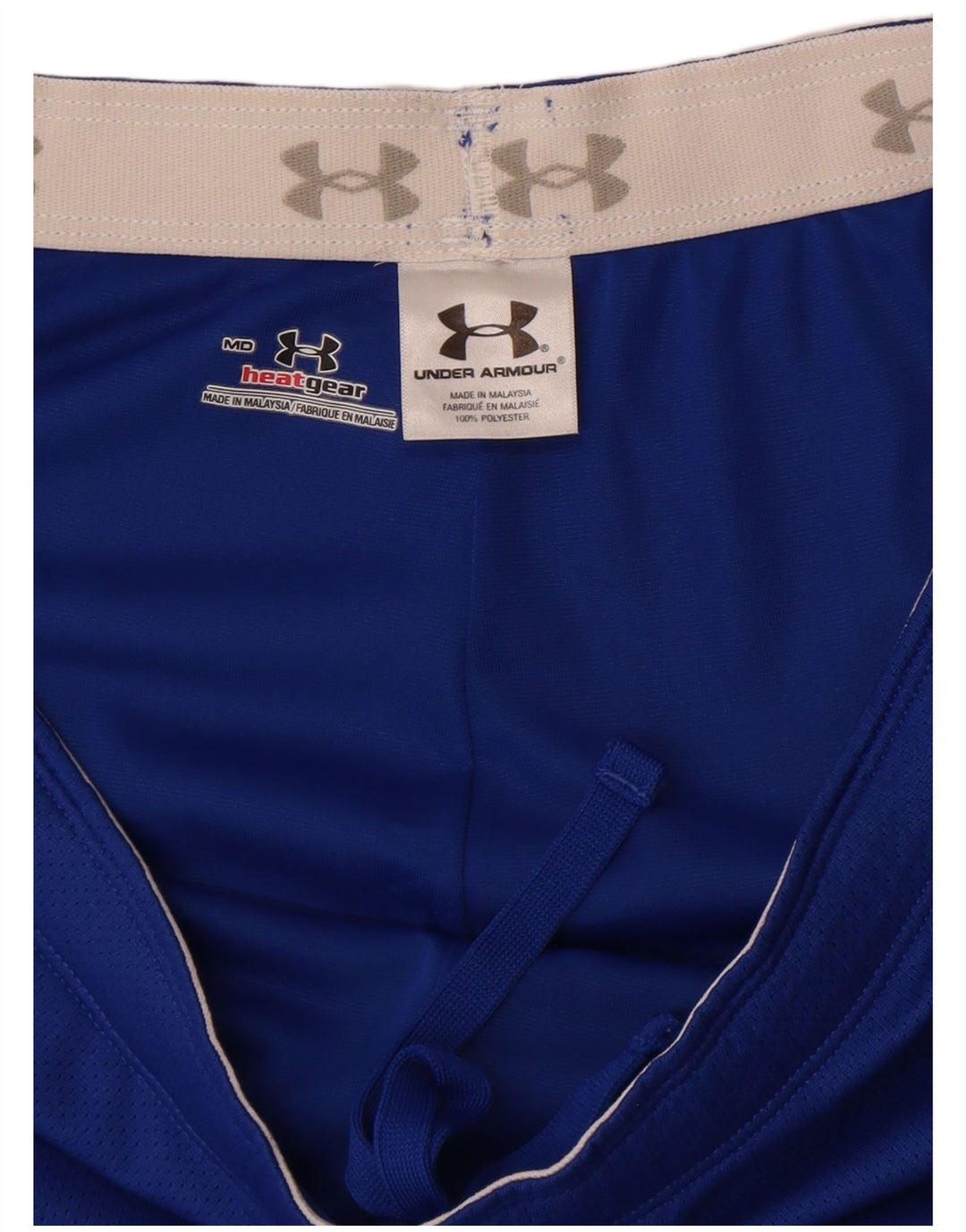 Under Armour Mens Heat Gear Sport Shorts Medium Blue Polyester