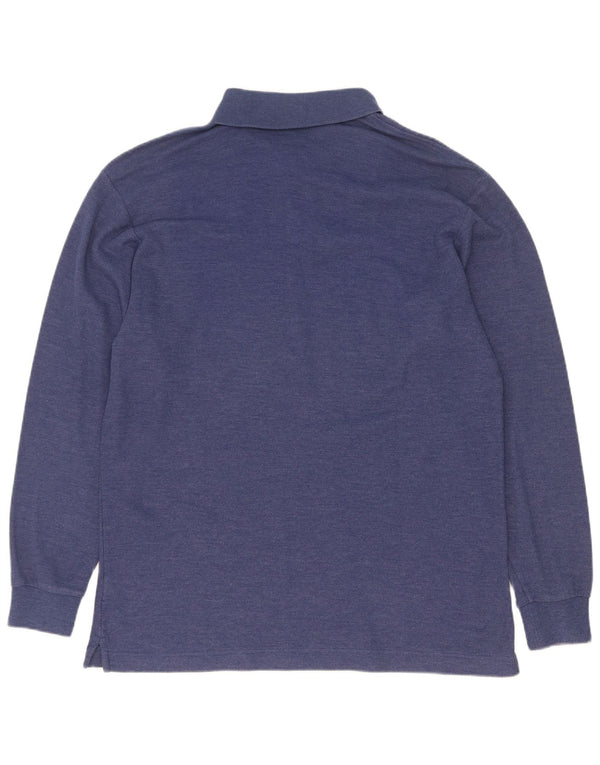 Fila Langærmet Polo Shirt til mænd IT 50 Medium Blue Bomuld
