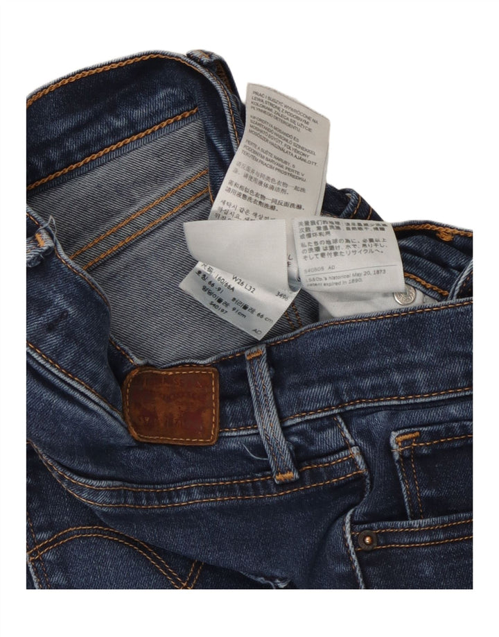 Levi's Womens Shaping Slim Jeans W26 L29 Blue Cotton