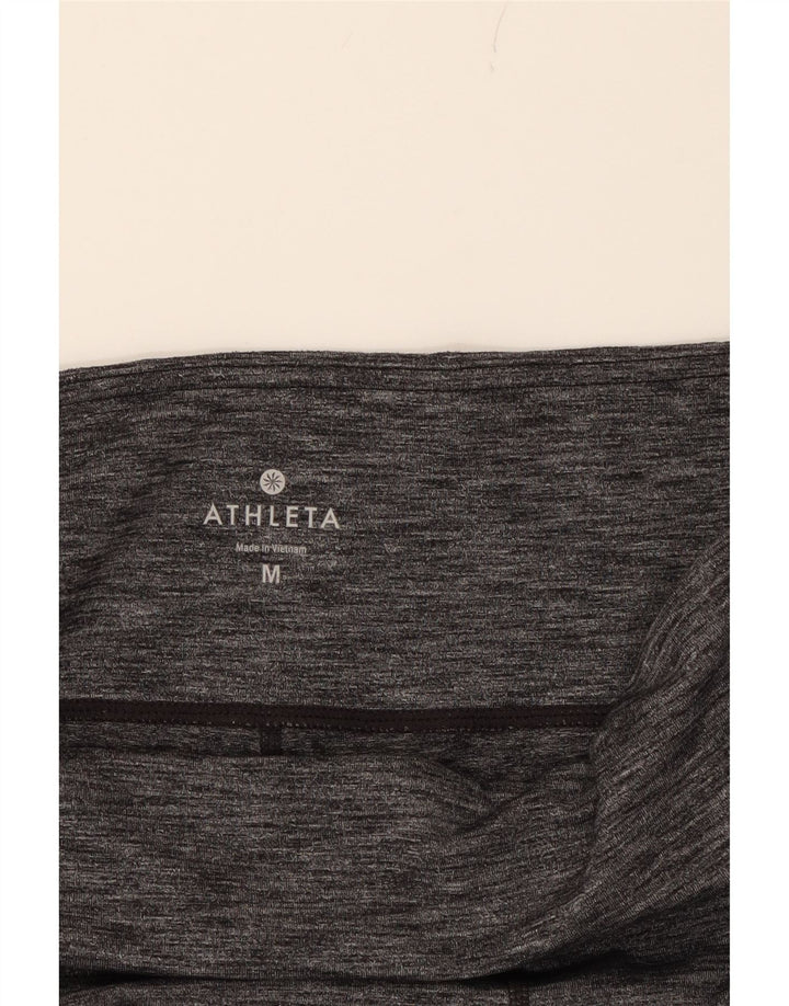 ATHLETA Womens Leggings UK 12 Medium  Grey Colourblock Nylon Vintage Athleta and Second-Hand Athleta from Messina Hembry 