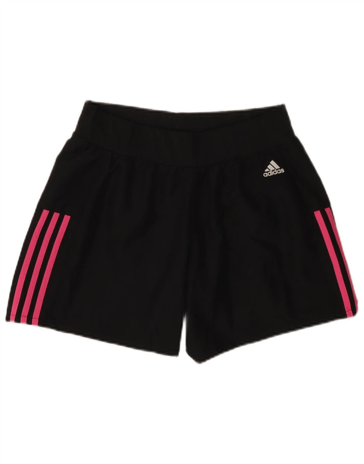 Adidas Womens Sport Shorts UK 10 Small Black Polyester
