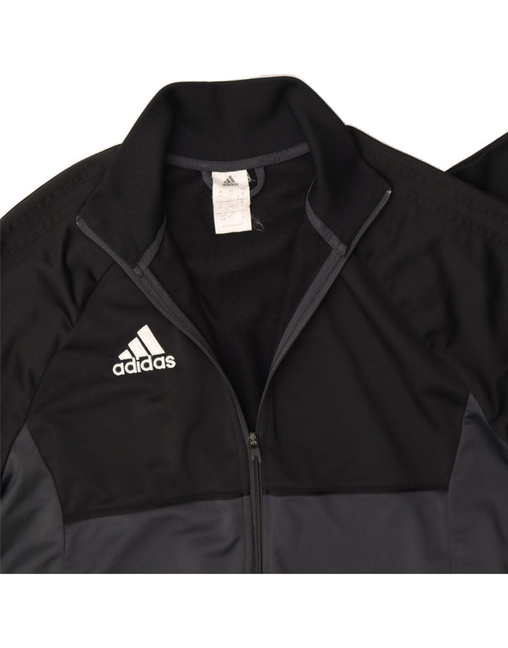 ADIDAS Veste de survêtement pour homme en polyester color block noir moyen