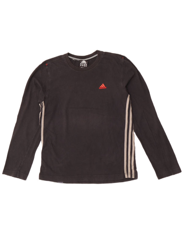Maglia Adidas Ragazzo Manica Lunga 13-14 Anni Cotone Nera