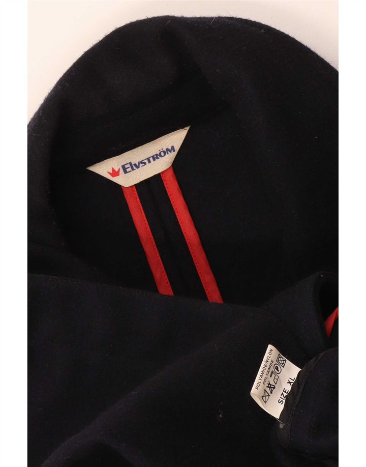 Elvstrom Chaquetón para hombre UK 42 XL Lana azul marino