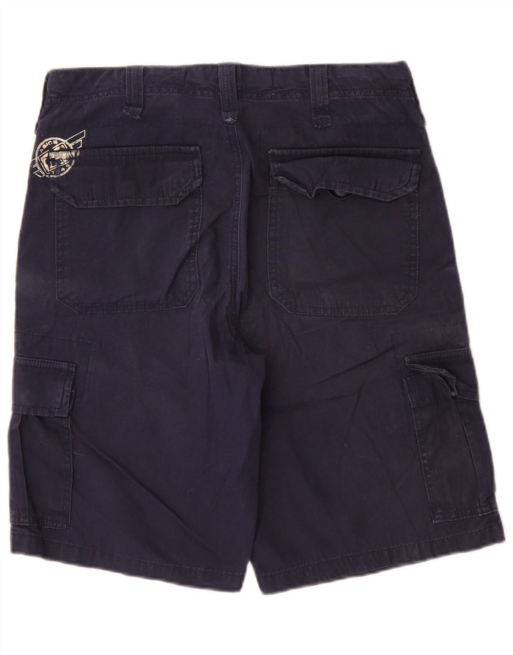 Pantaloncini cargo da uomo Asics IT 46 Small W30 cotone blu navy