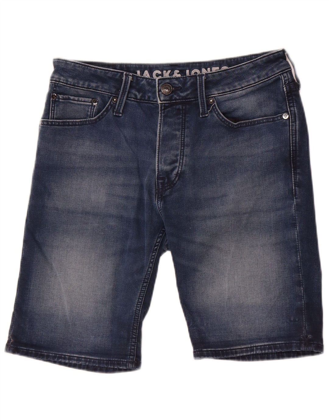 Jack & Jones Mens Denim Shorts Small W29 Blue Cotton