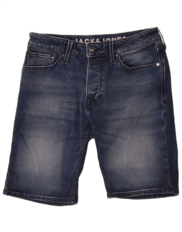 Jack & Jones Mens Denim Shorts Small W29 Blue Cotton