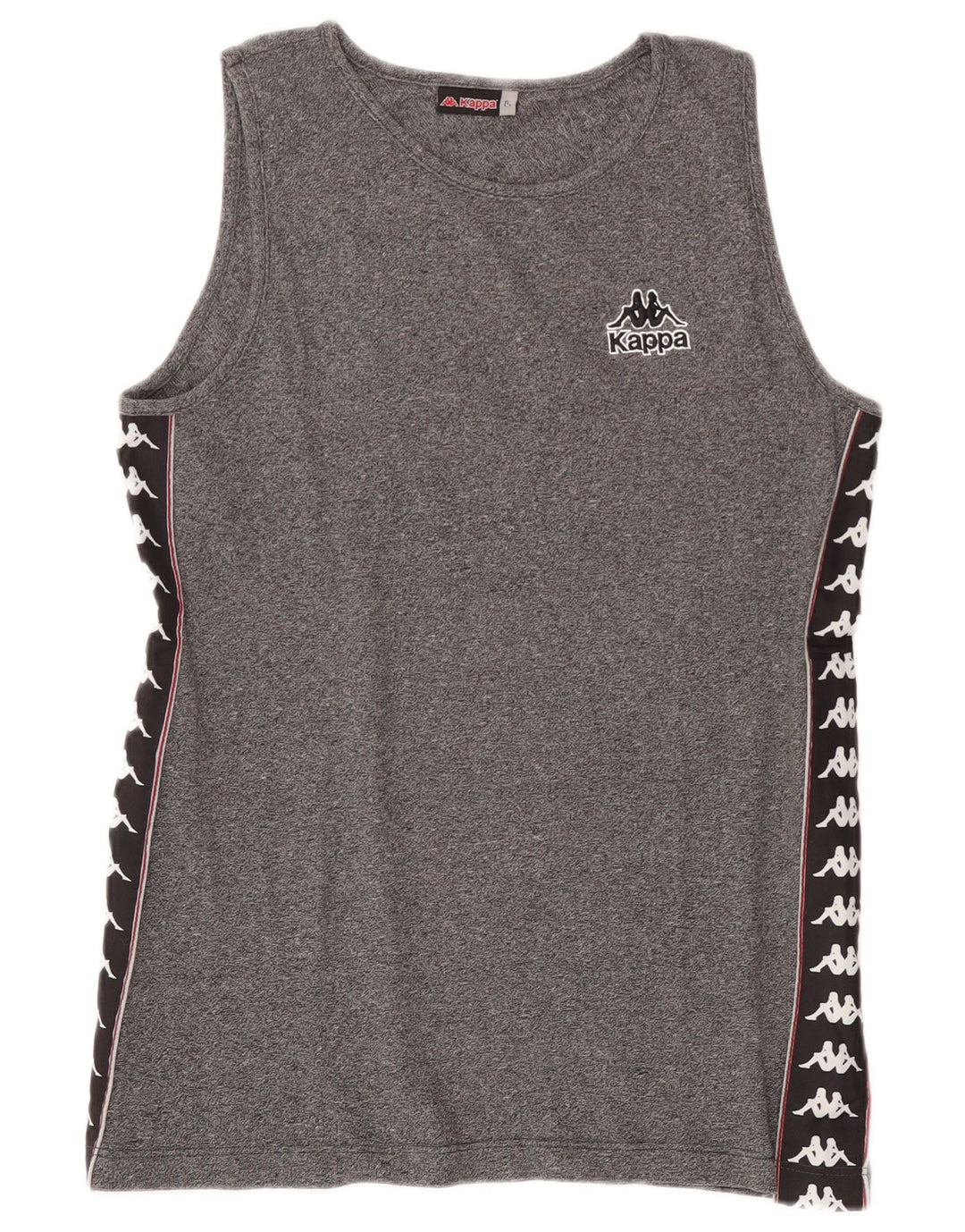 Kappa Mens Graphic Vest Top Large Black Flecked Cotton