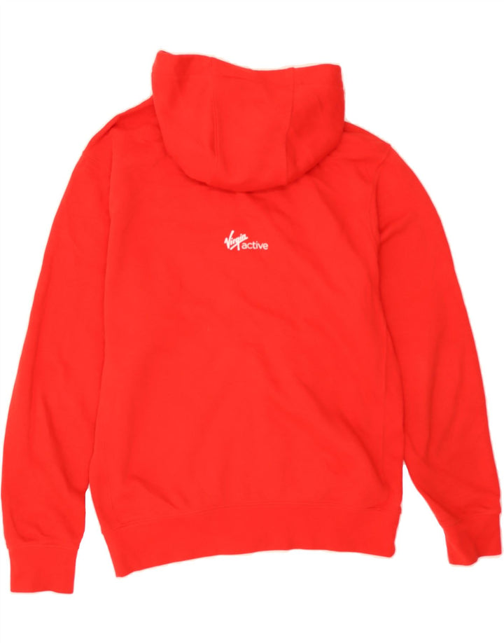 NIKE Mens Zip Hoodie Sweater Small Red Cotton Vintage Nike and Second-Hand Nike from Messina Hembry 
