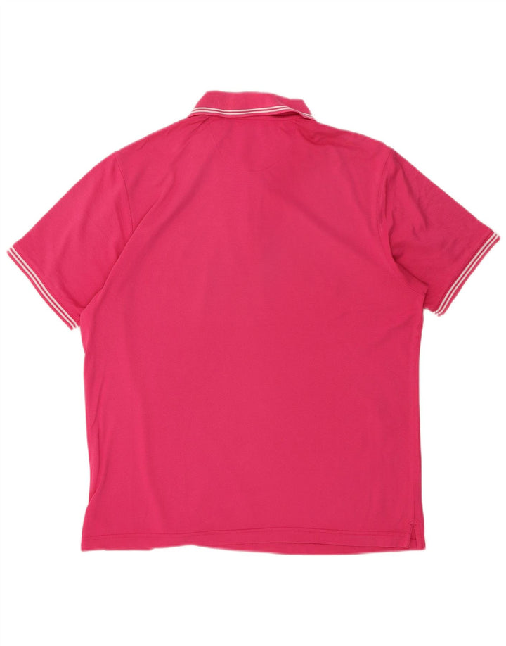CHAMPION Mens Polo Shirt Large Pink