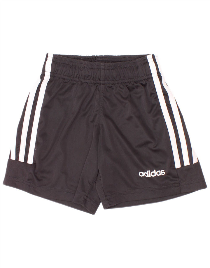 Pantaloni scurți sport pentru băieți Adidas 5-6 ani poliester negru