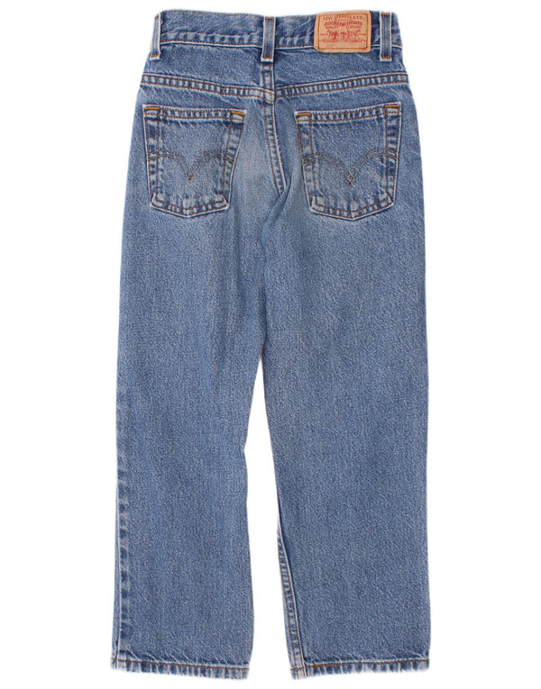 Levi's Boys 550 Relaxed Fit Straight Jeans 6-7 ετών W22 L21 Μπλε βαμβακερό