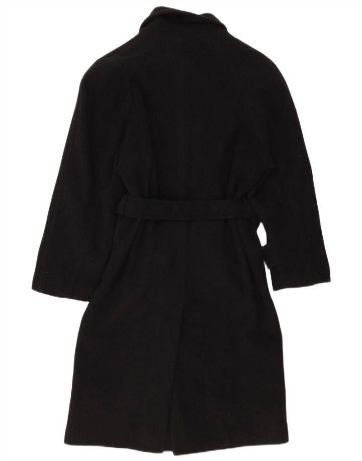 POP 84 Mens Overcoat UK 36 Small Black Wool