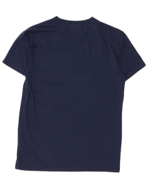 Lacoste Mens Regular Fit T-Shirt Top Size 3 Small Navy Blue Cotton