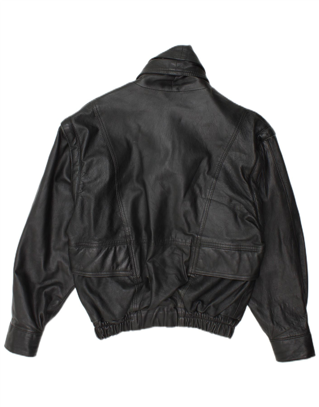 Giacca in pelle vintage da uomo UK 38 in pelle nera media