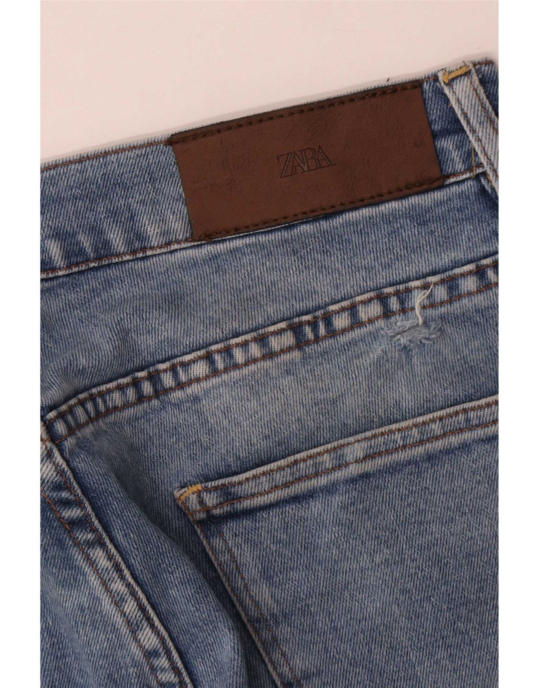 Zara Mens Cropped Jeans Large W32 L24 Blue
