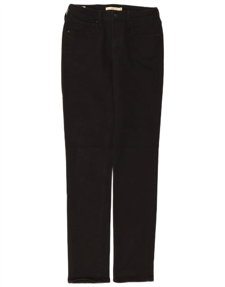 Levi's Womens 710 Slim Jeans W30 L34 Black Cotton