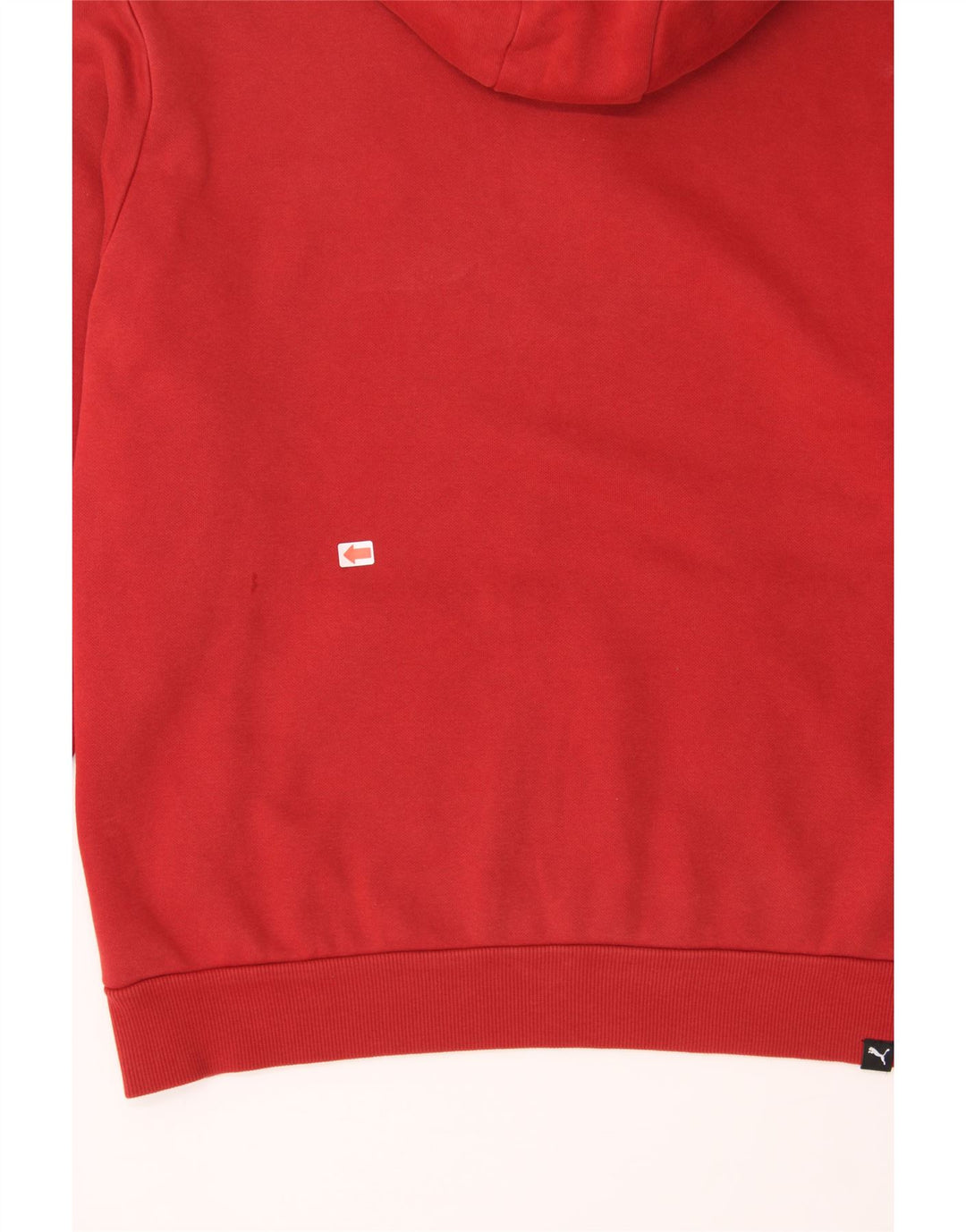 PUMA Mens Graphic Hoodie Jumper Medium Red Cotton Vintage Puma and Second-Hand Puma from Messina Hembry 