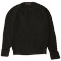 Zara Herren-Pullover mit Rundhalsausschnitt, Mittelschwarz, Acryl