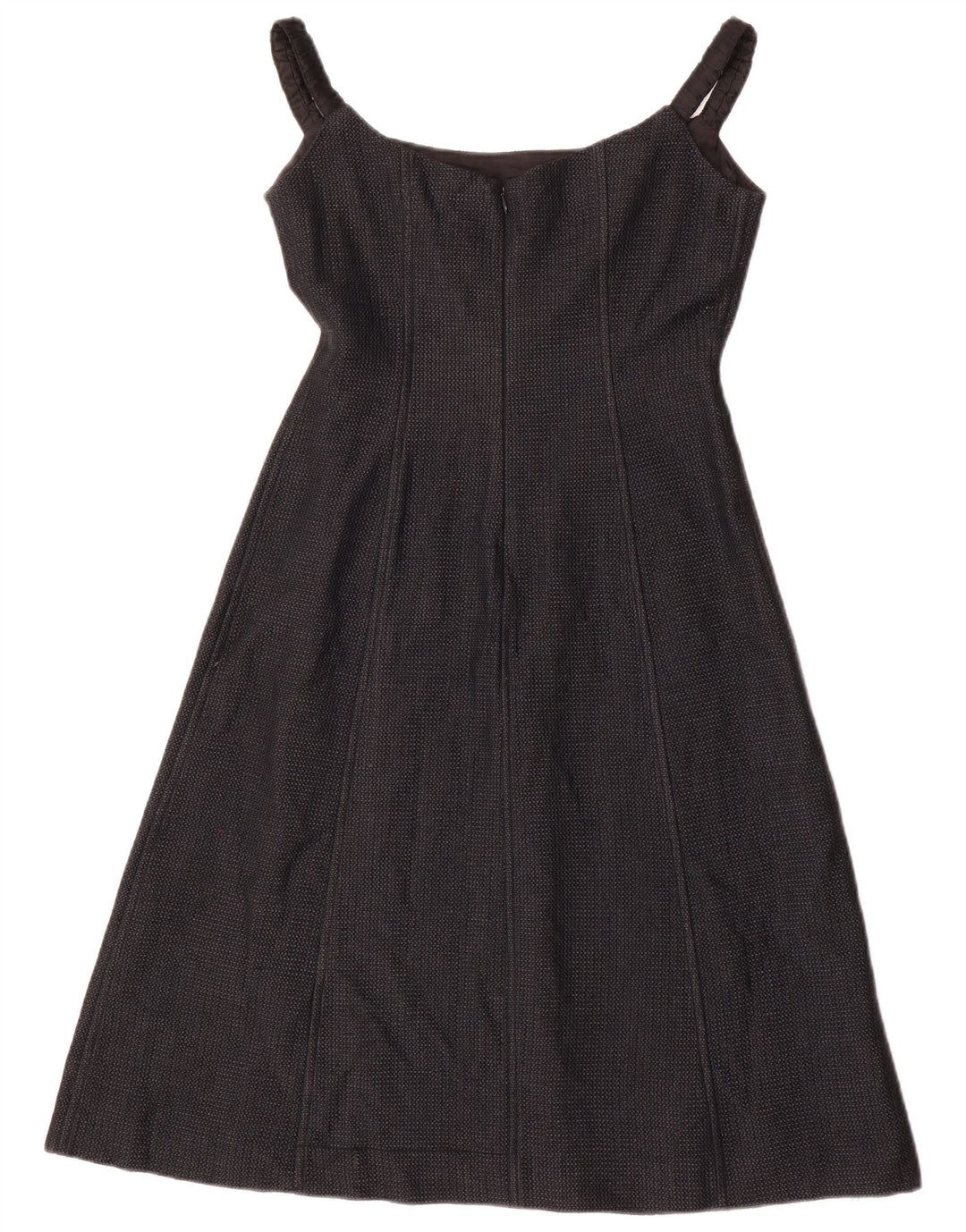 Adolfo Dominguez Womens Sleeveless A-Line Dress EU 38 Medium Grey Acetate