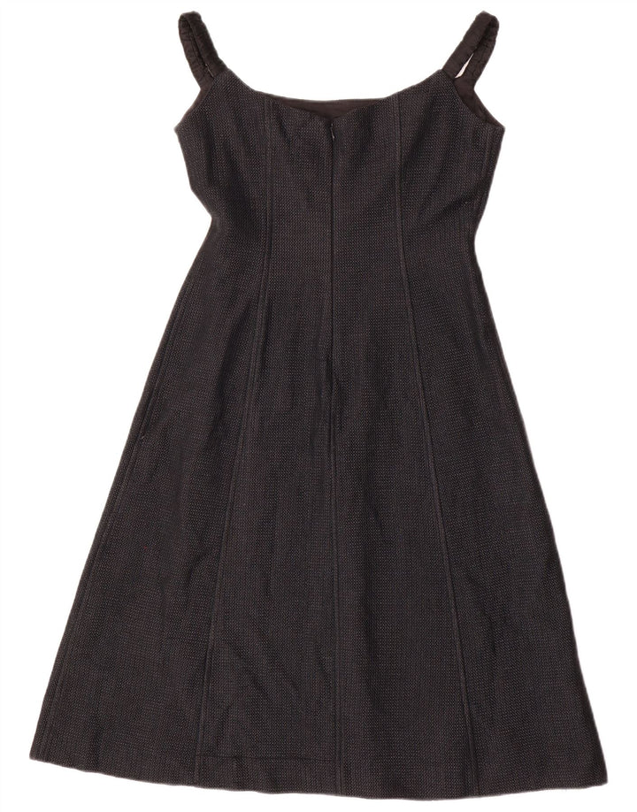 Adolfo Dominguez Womens Sleeveless A-Line Dress EU 38 Medium Grey Acetate