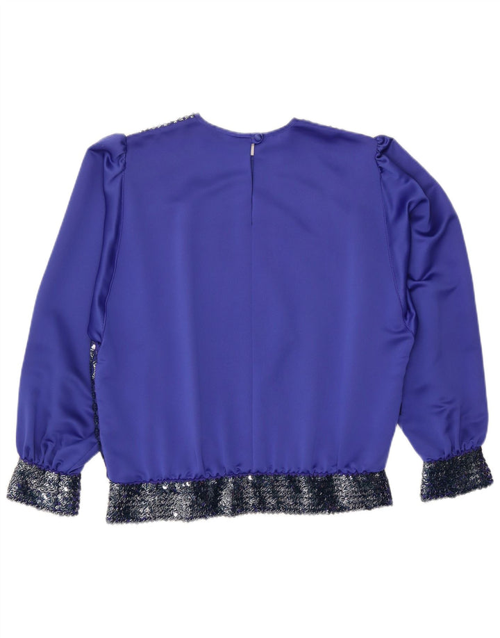 ARA Dame Langærmet Bluse Top EU 44 XL Blå Polyester