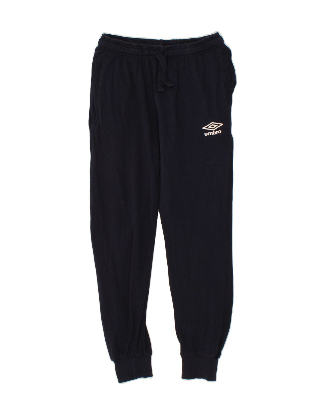 UMBRO Mens Tracksuit Trousers Joggers Small Navy Blue Vintage Umbro and Second-Hand Umbro from Messina Hembry 