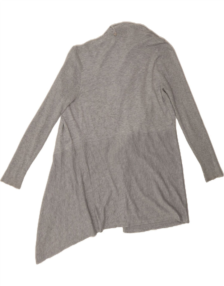 LAURA ASHLEY Womens Longline Open Cardigan Sweater UK 12 Medium  Grey Vintage Laura Ashley and Second-Hand Laura Ashley from Messina Hembry 